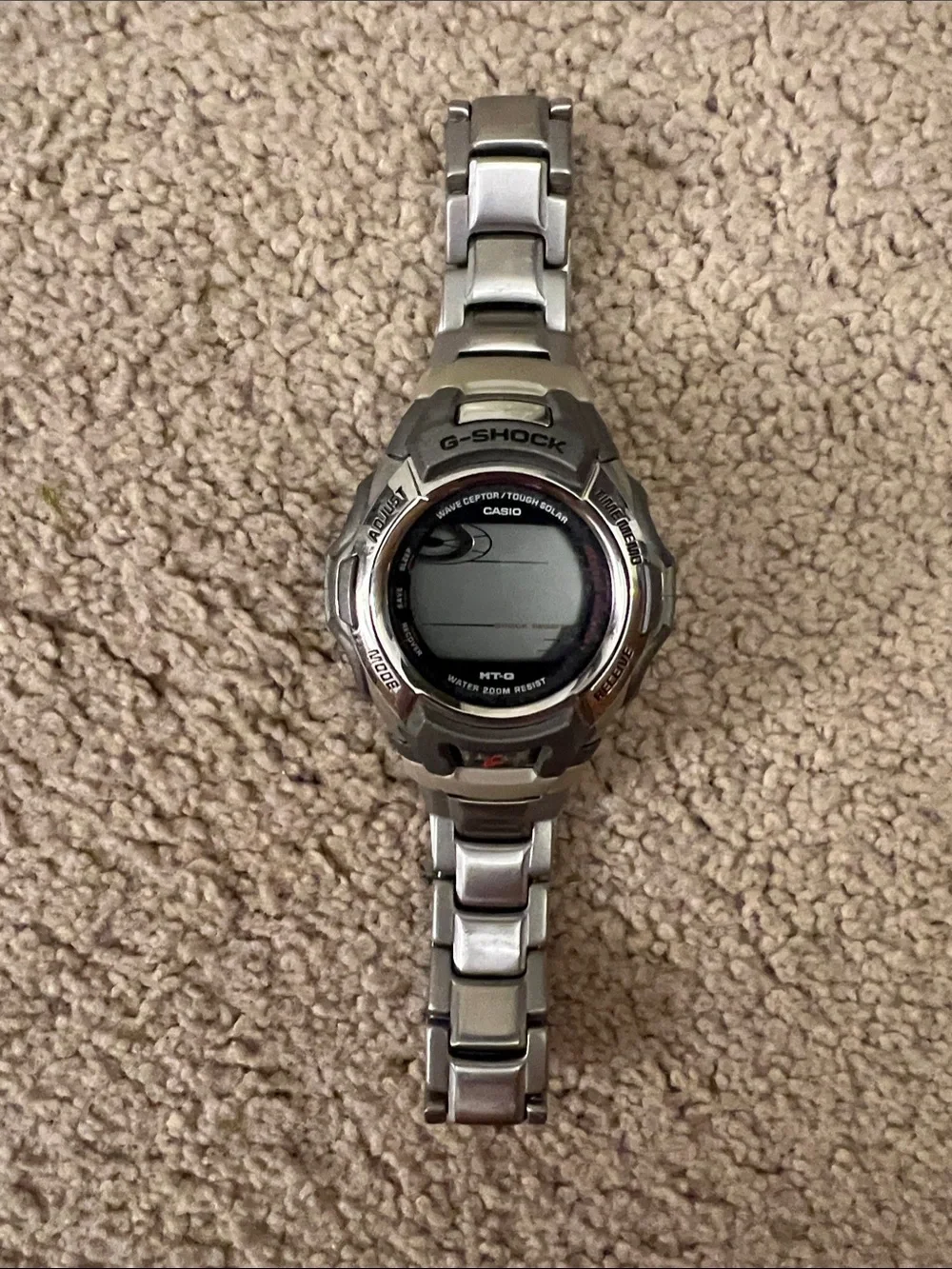 Casio G-Shock Silver Metal Digital Sports Watch
